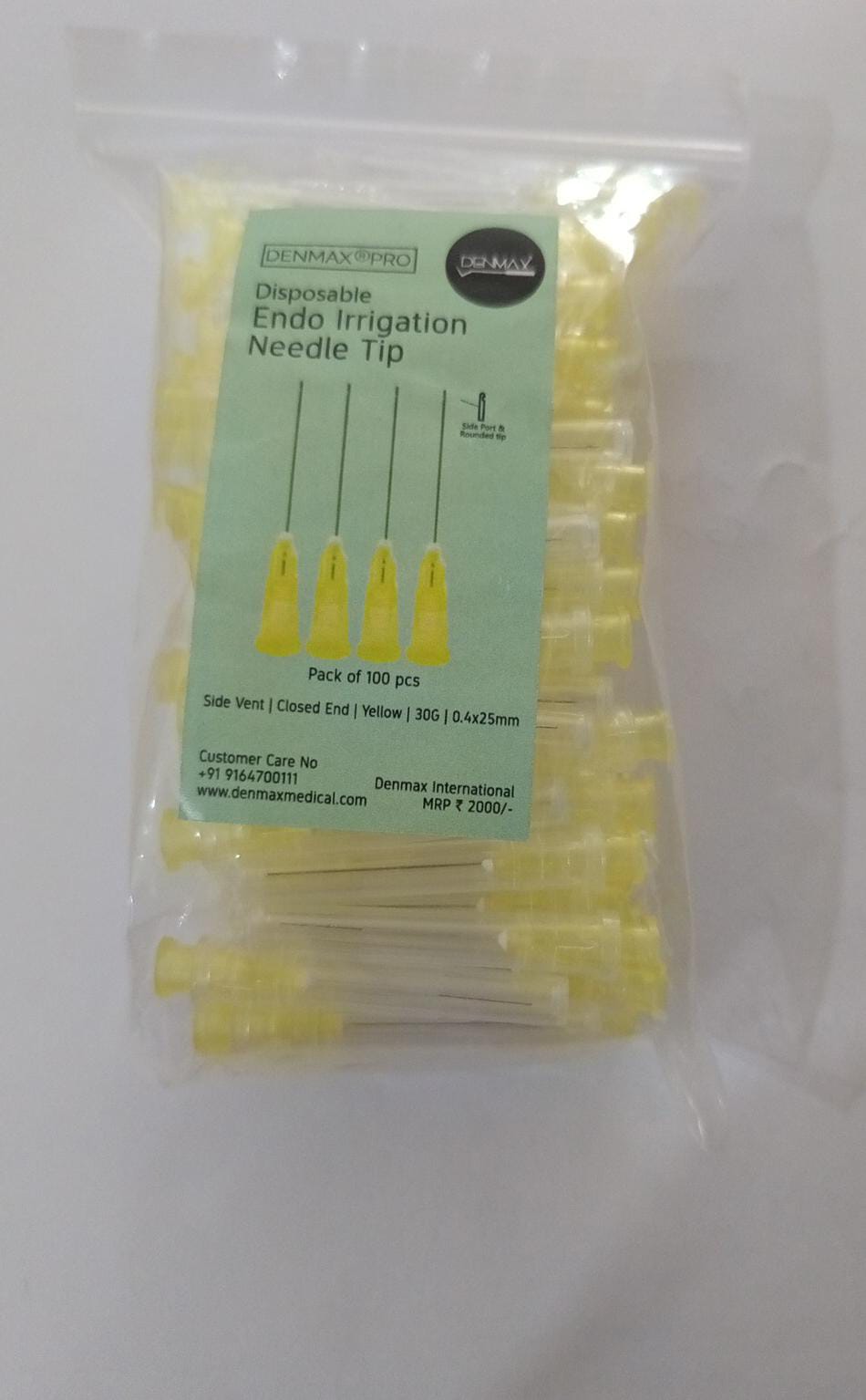 Endo Irrigation Needle Tip Single Side Vent 100pcs