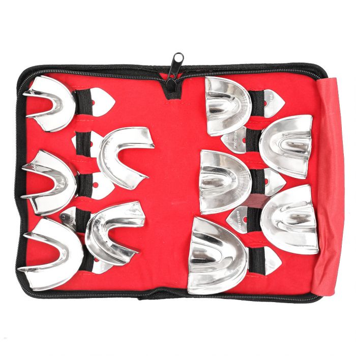 Impression Tray Dentulous Non-Perforated Set 10Pc - Precision