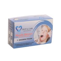 Trust & Care Mouth Mirror Tops Plain Size-4 Box Of 12-Pcs