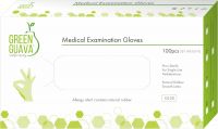 Green Guava Exam Gloves Medium  - Latex PWD