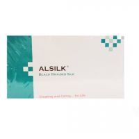 Alsilk Black Braided Silk Surgical Sutures 12 Packs