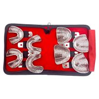 Impression Tray Edentulous Perforated Set 8Pc - Precision