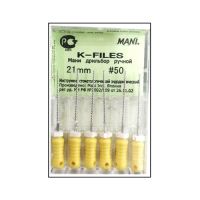 Mani K File 21mm #90-140 Dental Endo