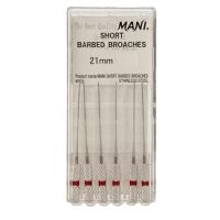 Short Barbed Broaches 21mm Red #3 - Mani