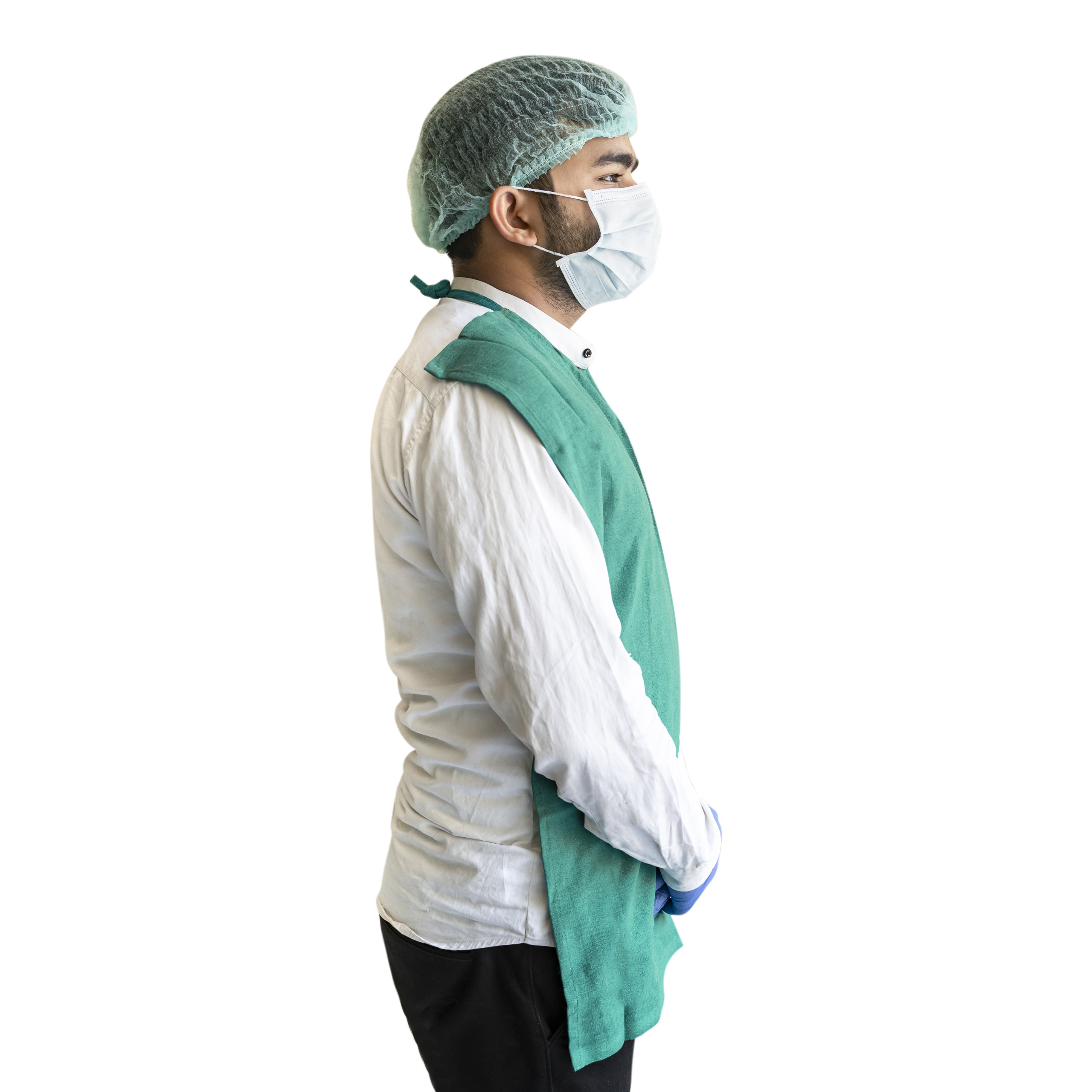 Green Cloth Patient Apron