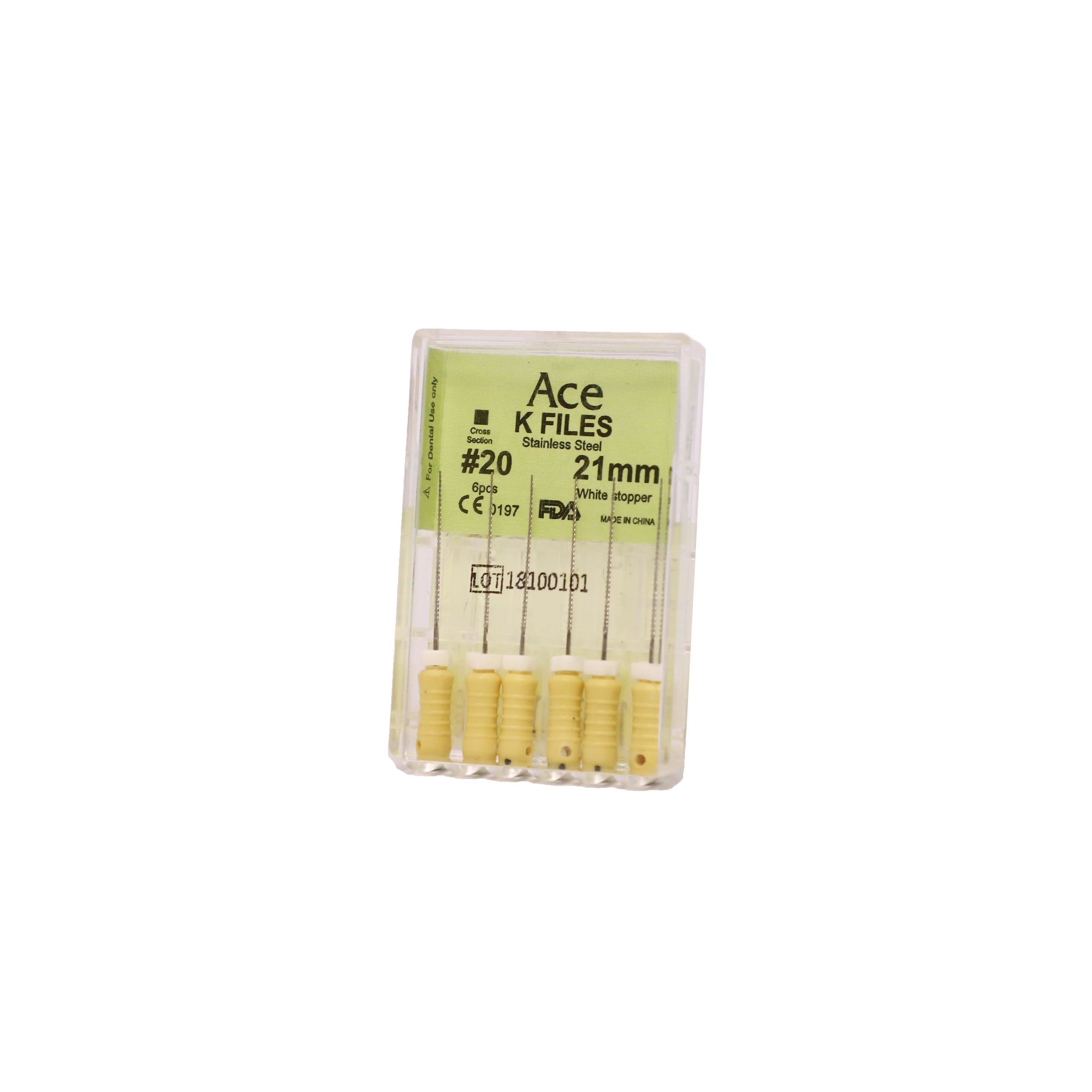 Prime Ace K Files #20, 21mm (Pack Of 5)