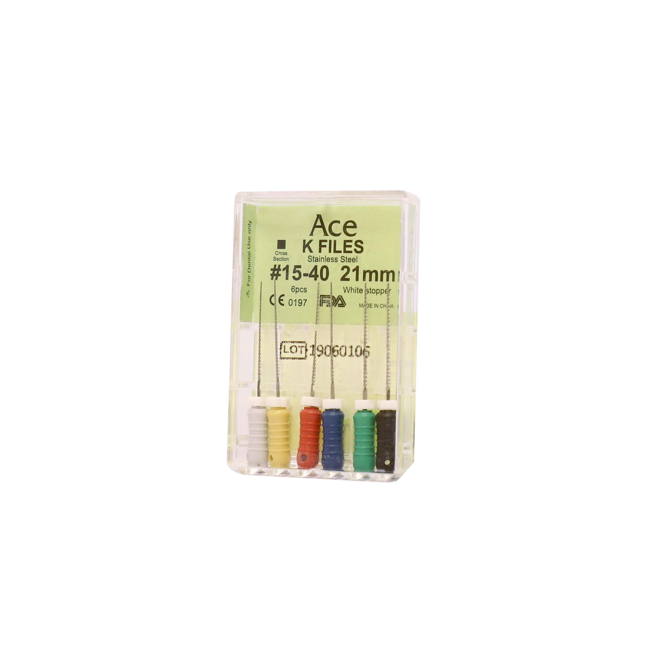 Prime Ace K Files #15-40, 21mm (Pack Of 5)