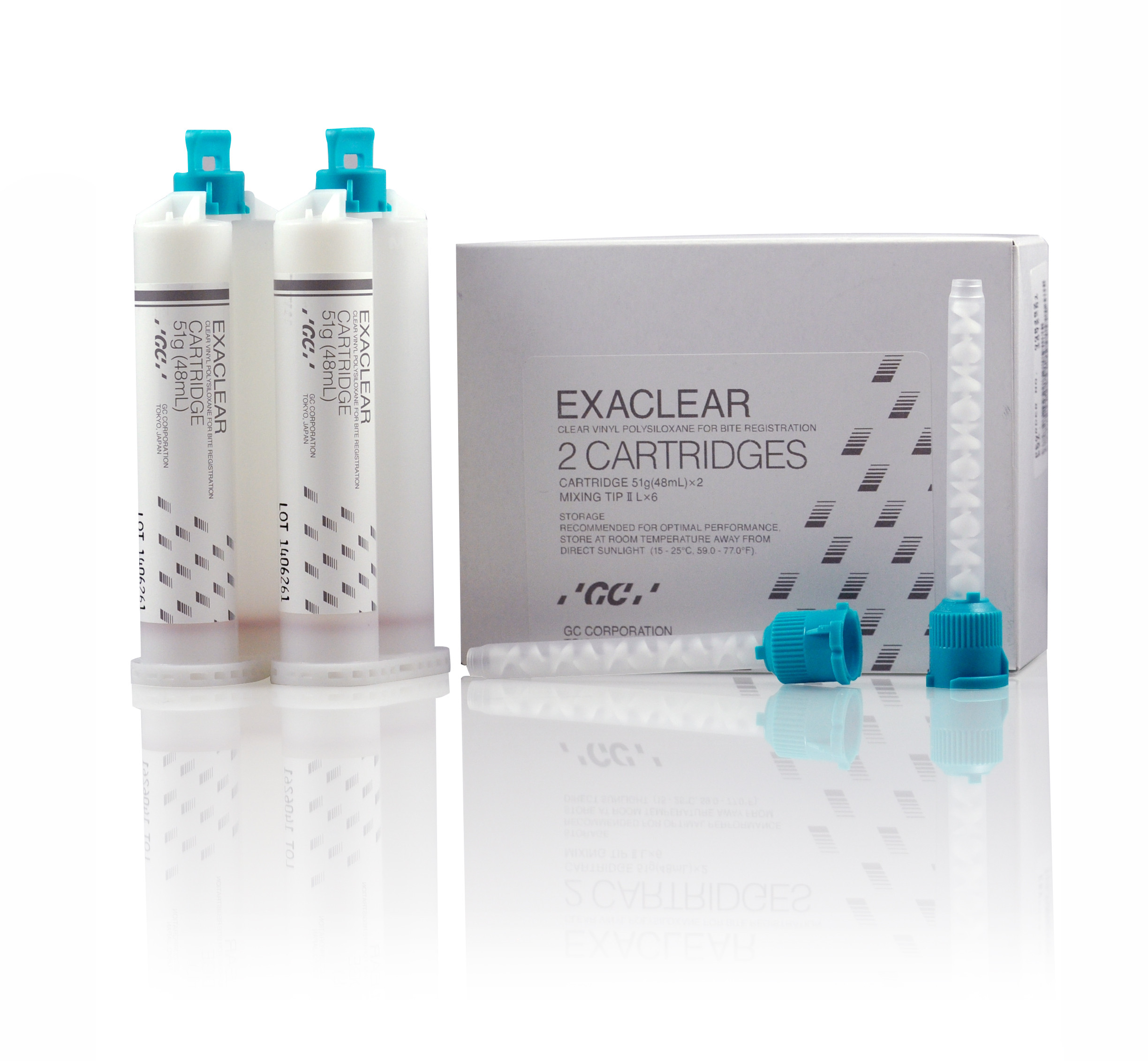 GC Exaclear Clear Vinyl Polysiloxane Cartridge (2x48ml)