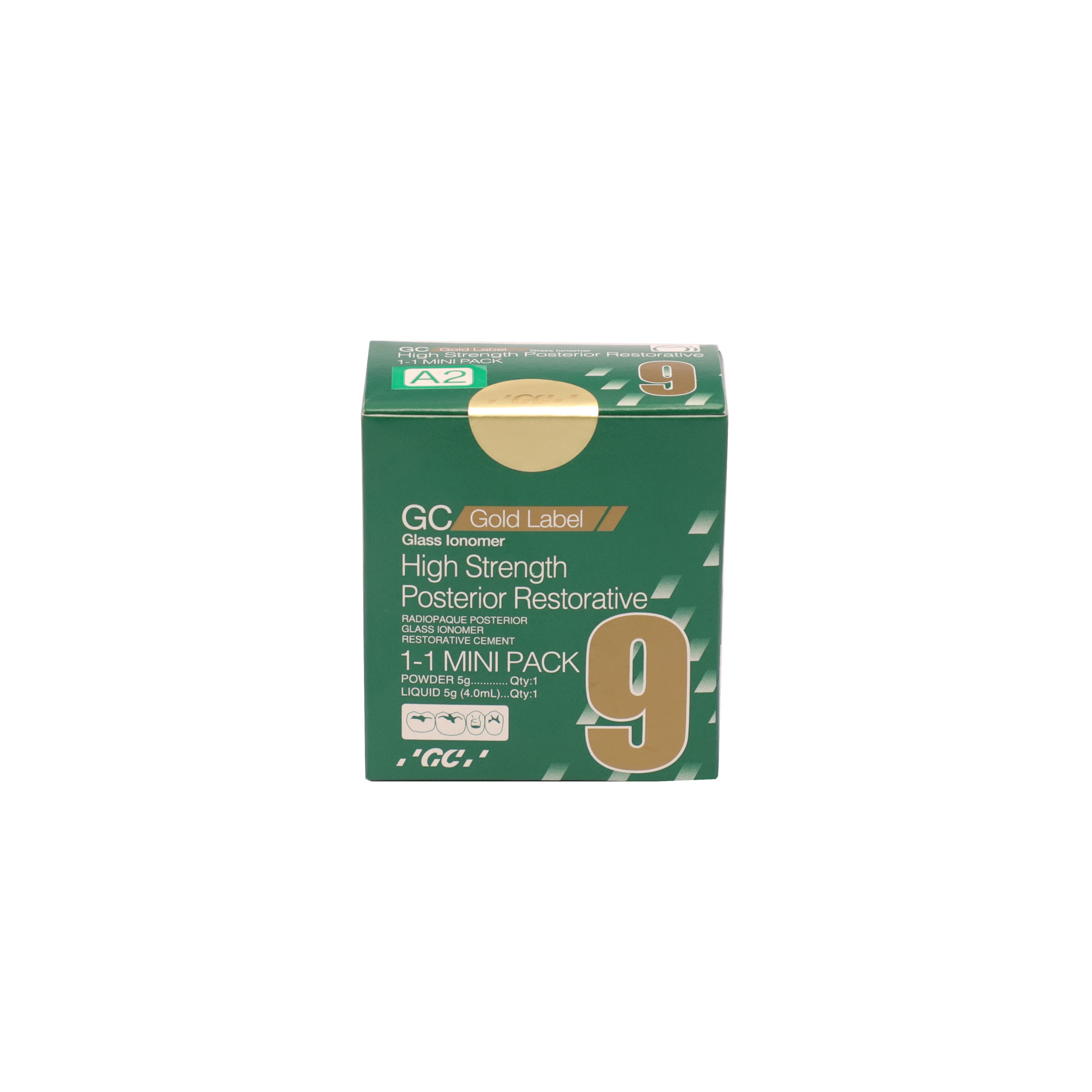 GC Gold Label 9 High Strength Posterior Restorative Mini Pack 5gm 4ml