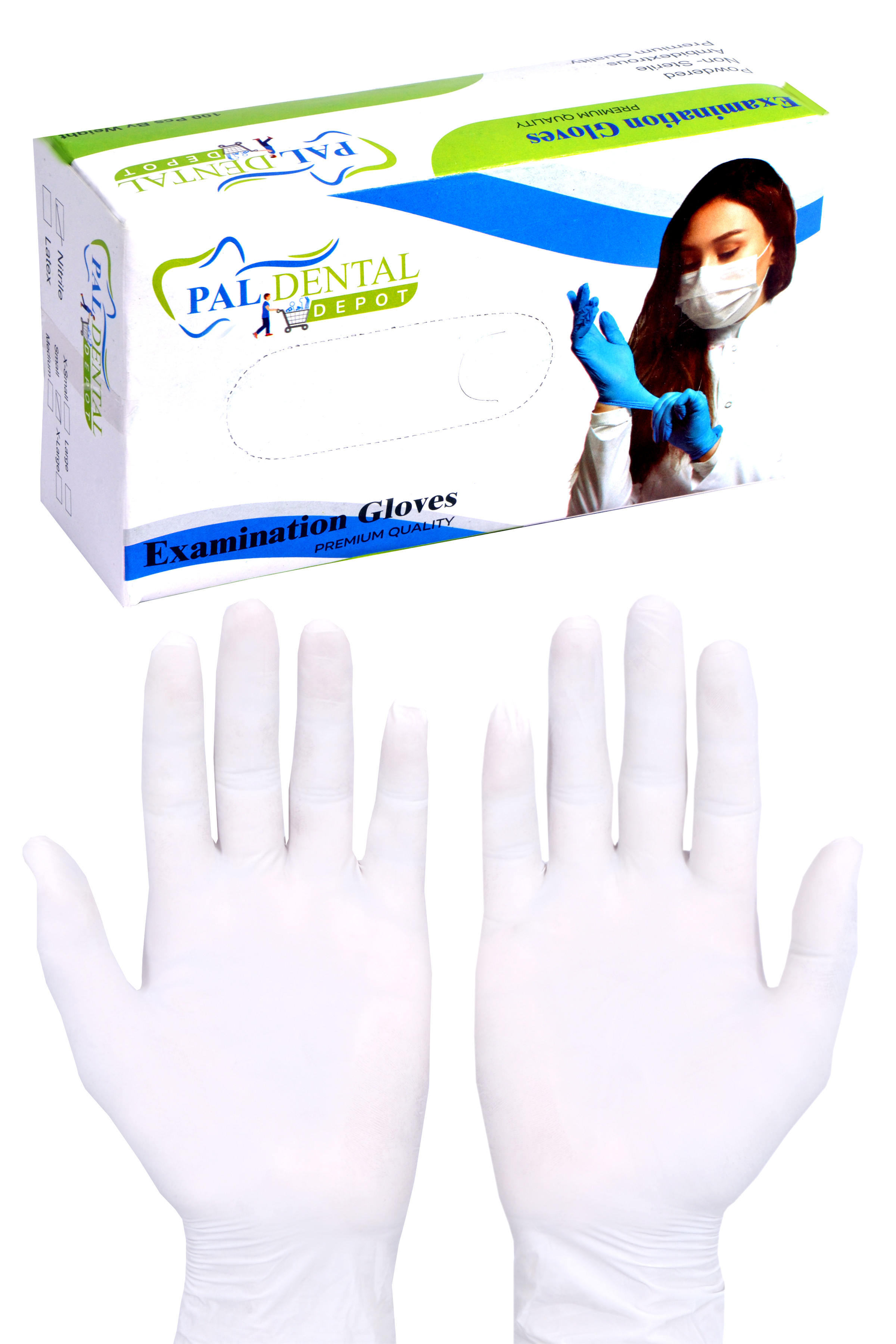 Latex Gloves Medium Size (Pack Of 100pcs) (Buy 10 Get 1 Free)
