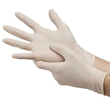 Latex Medical Examination Powdered Gloves Size Medium