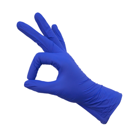 Gloveon Powder-Free Nitrile Examination Gloves Pack Of 100 (NB30 Blue)  Size Small