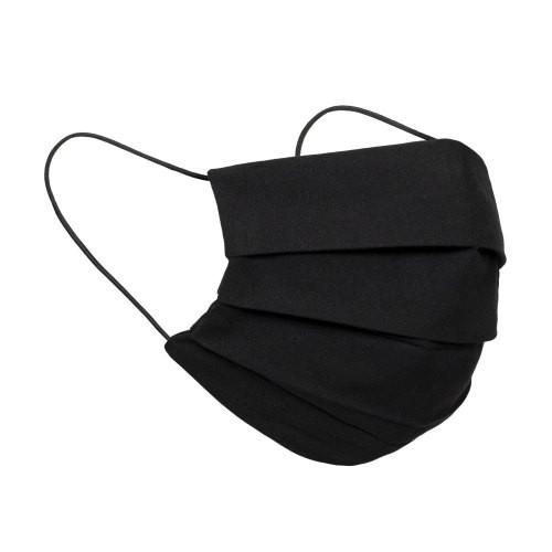 Disposable 3 Ply Face Masks Pack Of 50 Black-Soft On Skin Protectors With Elastic Earloops