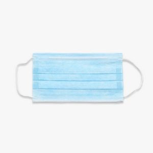 Disposable 3 Ply Face Masks Pack Of 50 Blue-Soft On Skin Protectors With Elastic Earloops