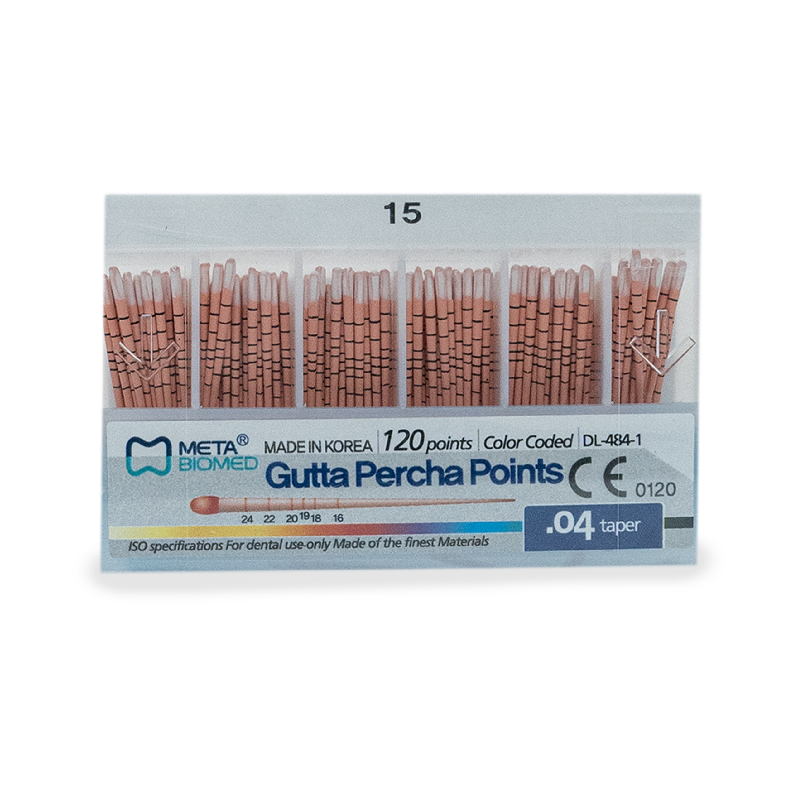 Gutta-Percha points 15 (0.4 taper)