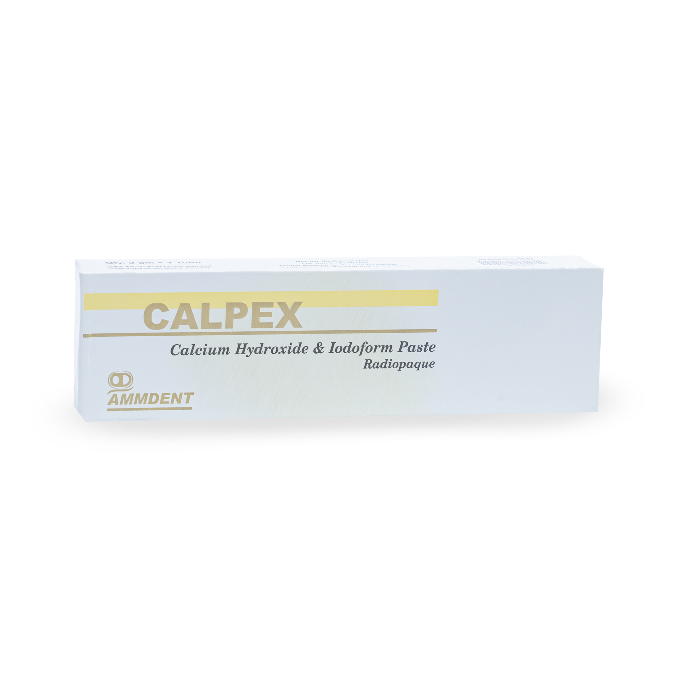 Ammdent Calpex Calcium Hydroxide Paste Radiopsque 2gm Tube