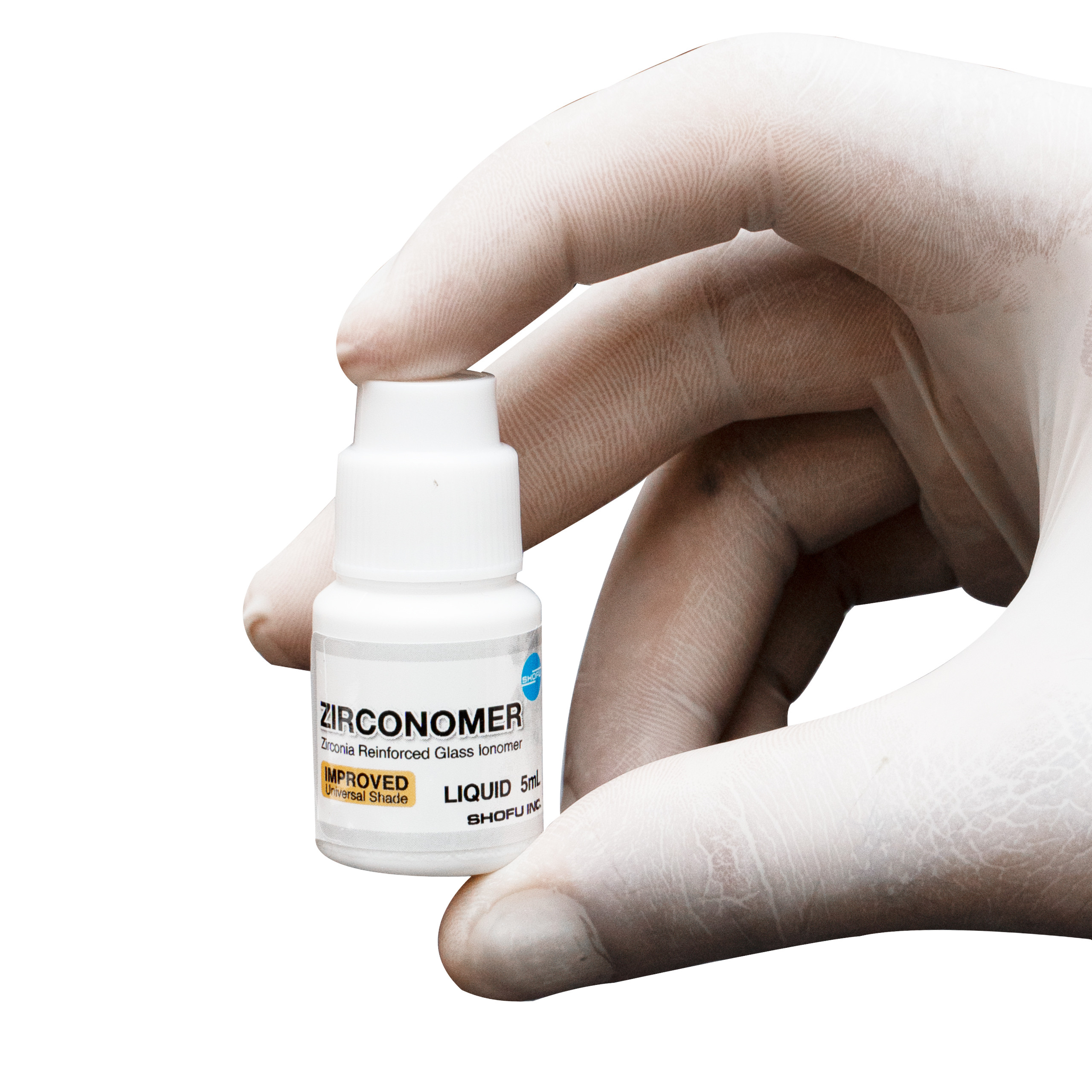 Shofu Zirconomer Improved Reinforced Glass Ionomer Power 12g/Liquid 5ml