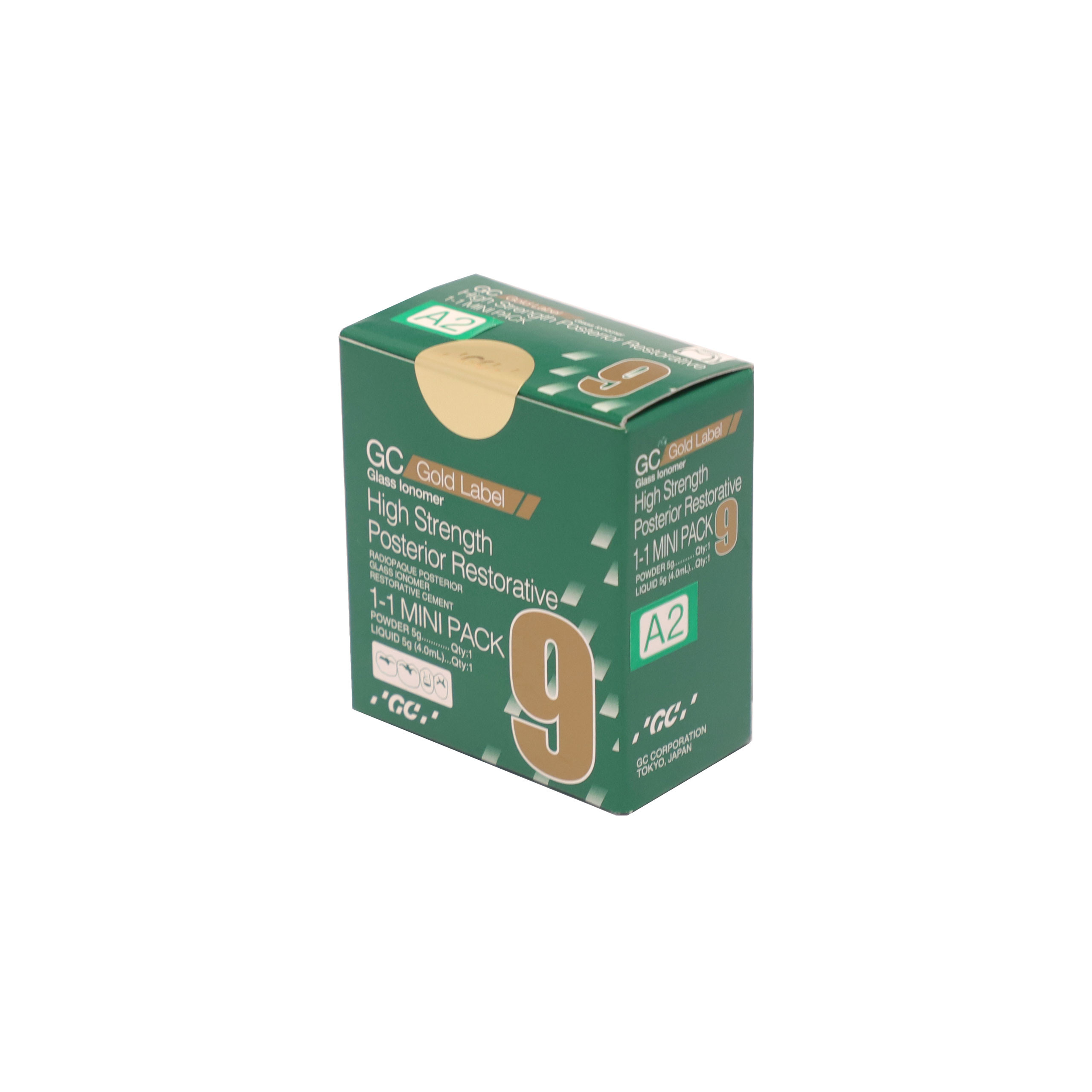 GC Gold Label 9 High Strength Posterior Restorative Mini Pack 5gm 4ml