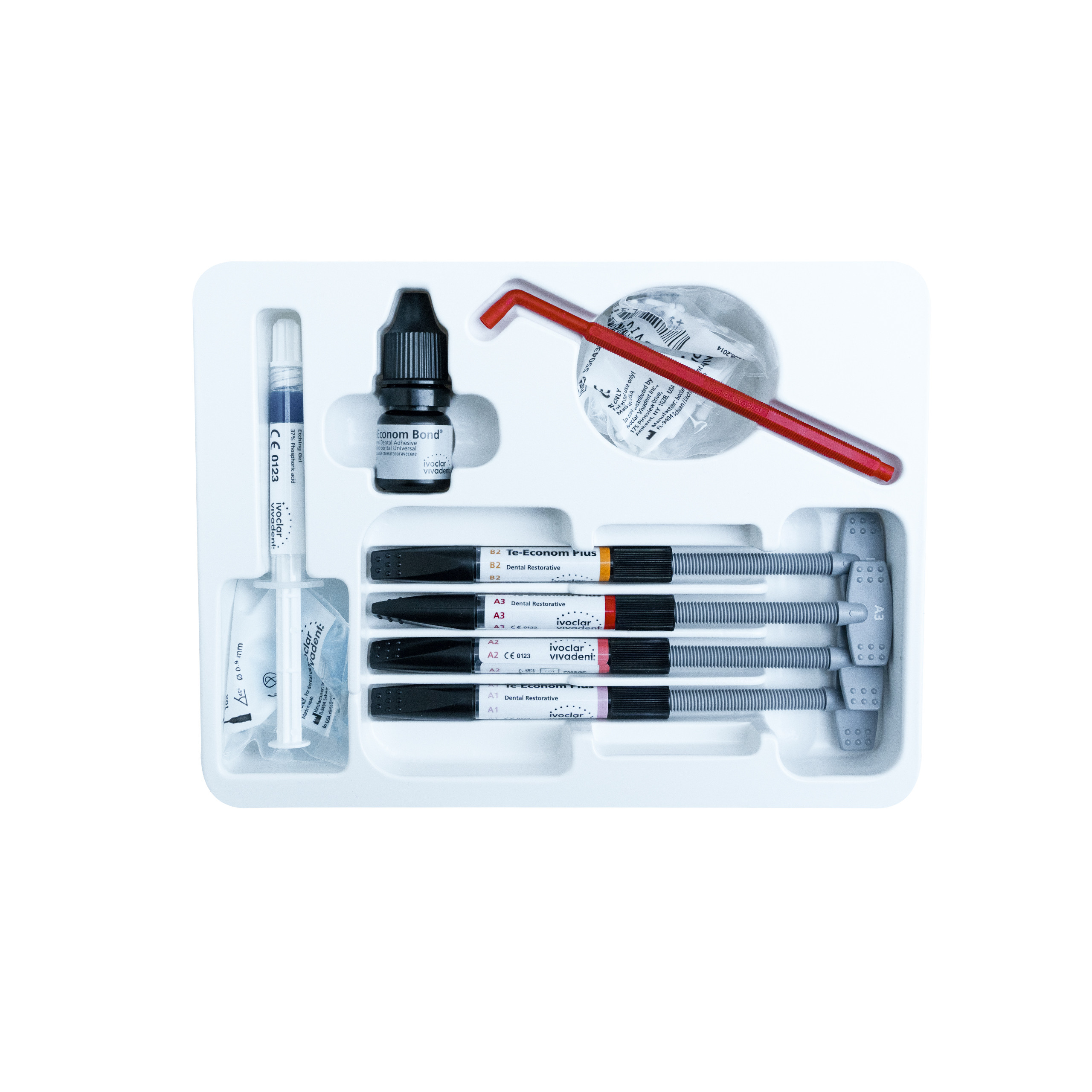 Ivoclar Te-Econom Plus Composite Light-Curing, Radiopaque Hybrid Composite Intro Kit