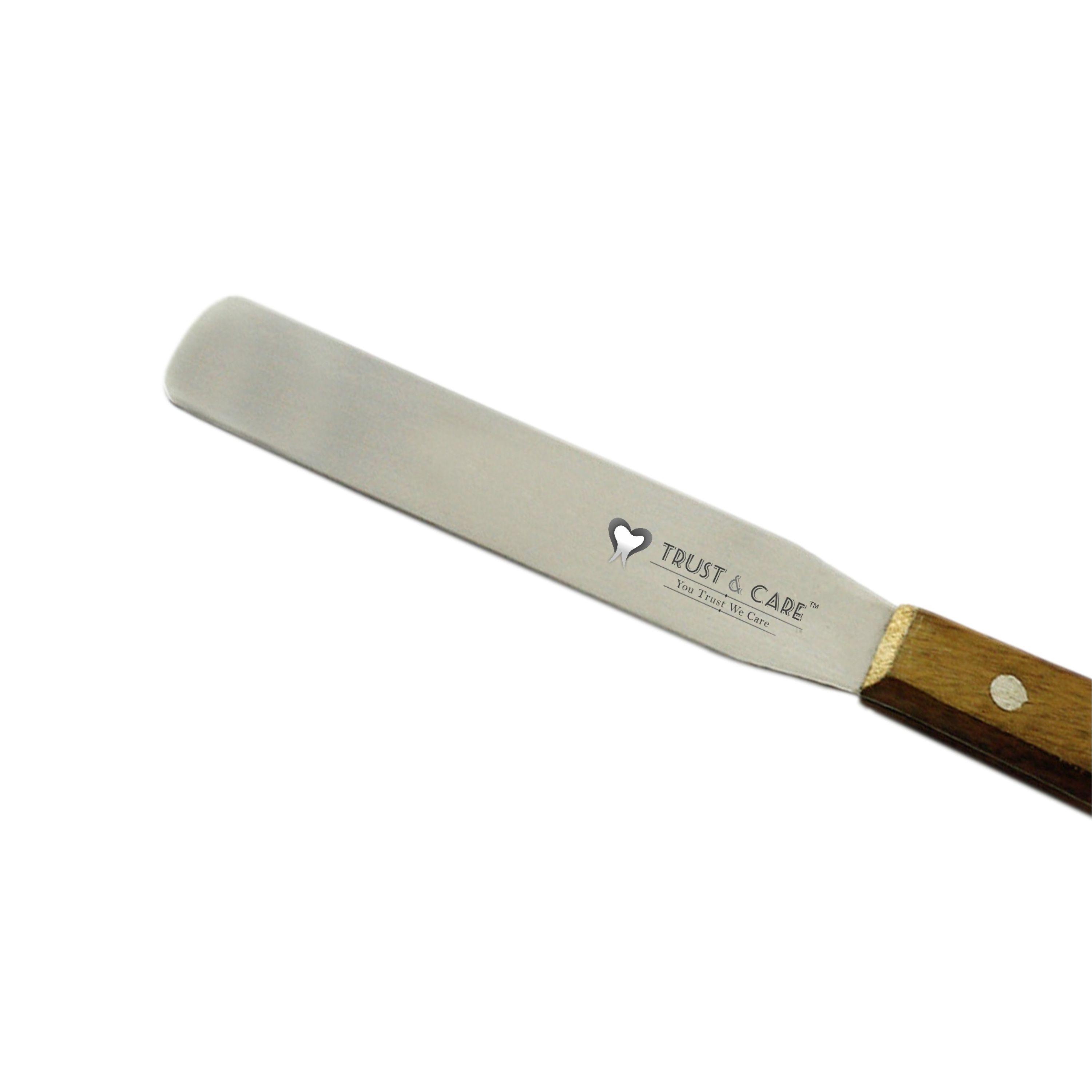 Trust & Care Plaster & Alginate Spatula Wooden Handle Straight