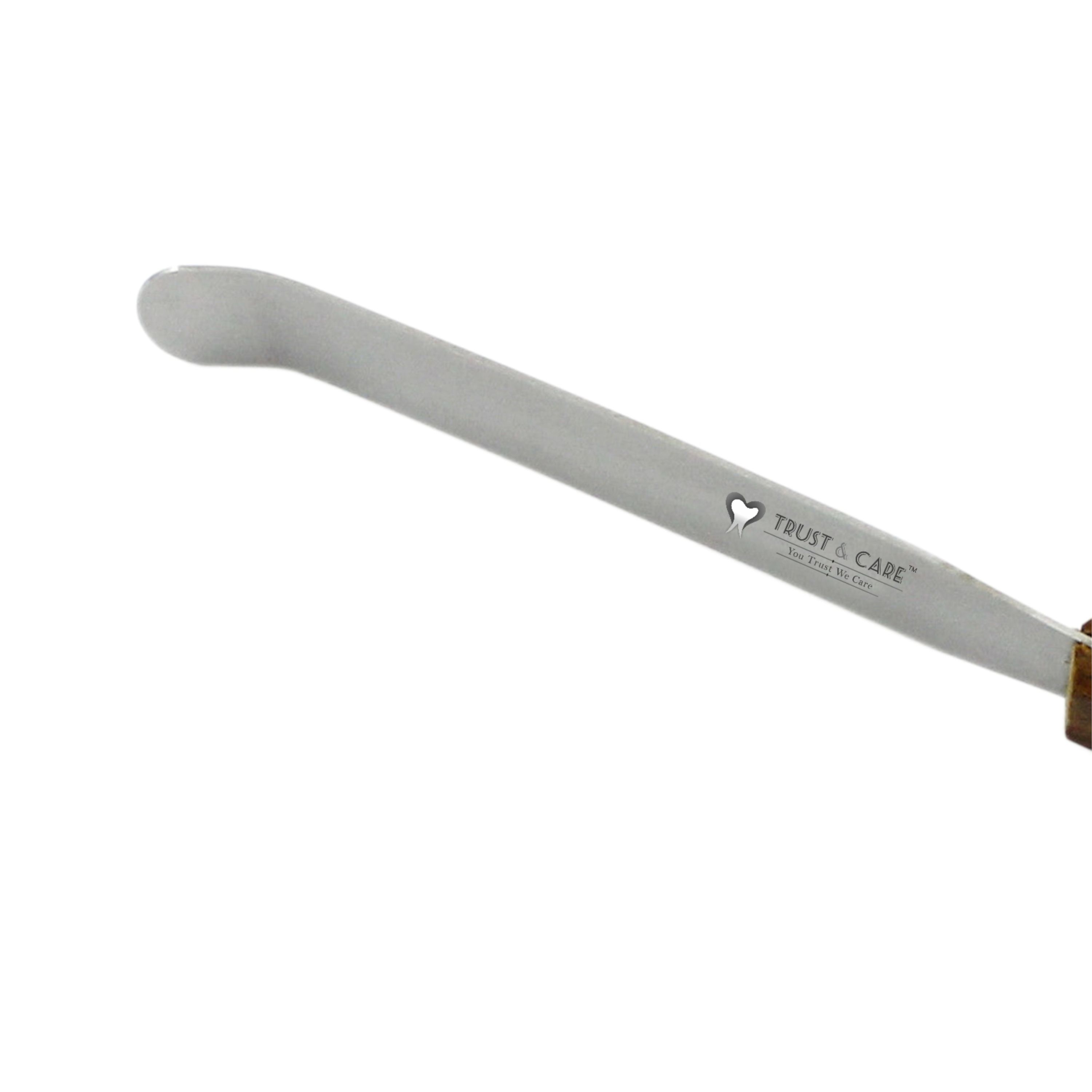 Trust & Care Plaster & Alginate Spatula Wooden Handle Curved