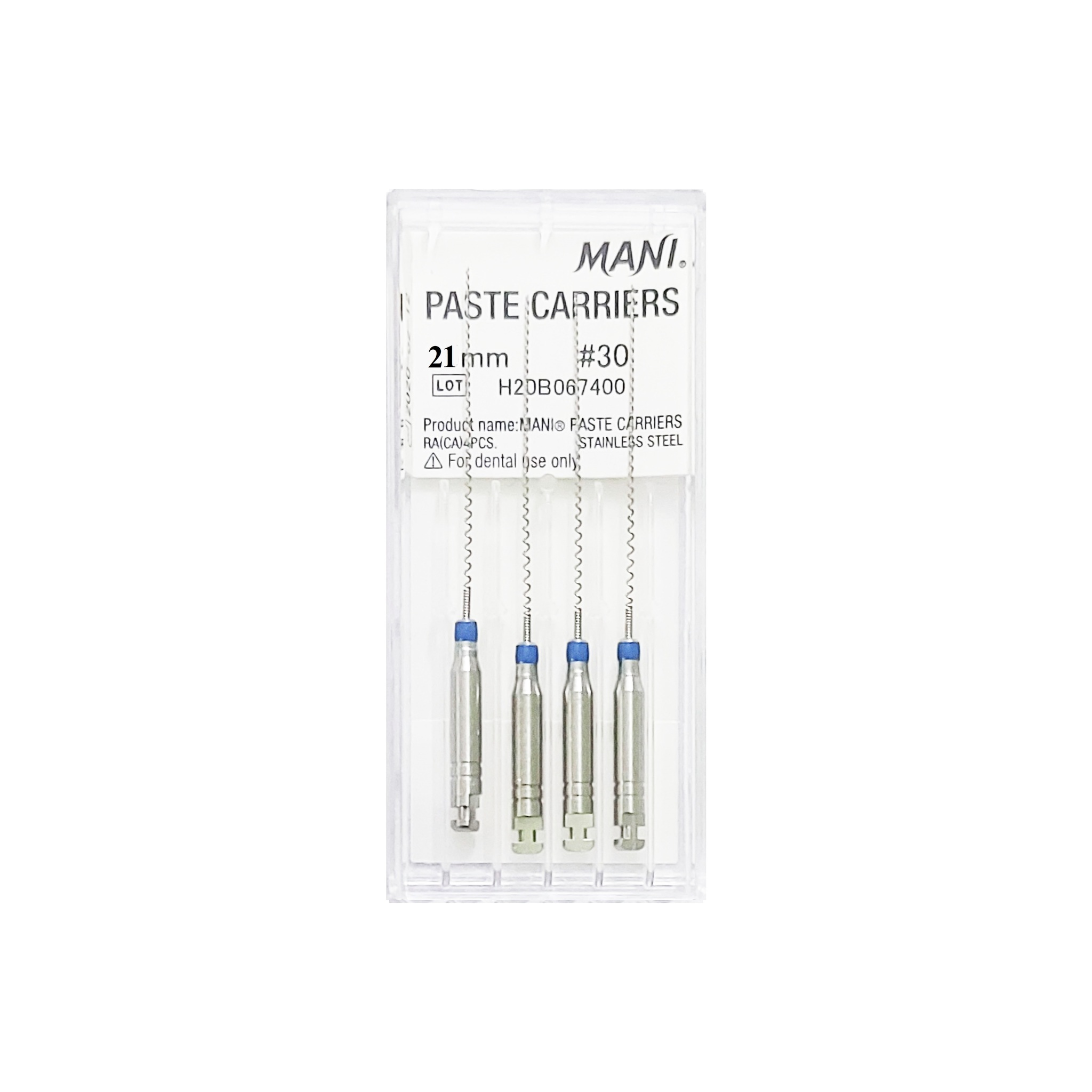 Mani Paste Carrier 21mm #25-40 Lentulo Spiral