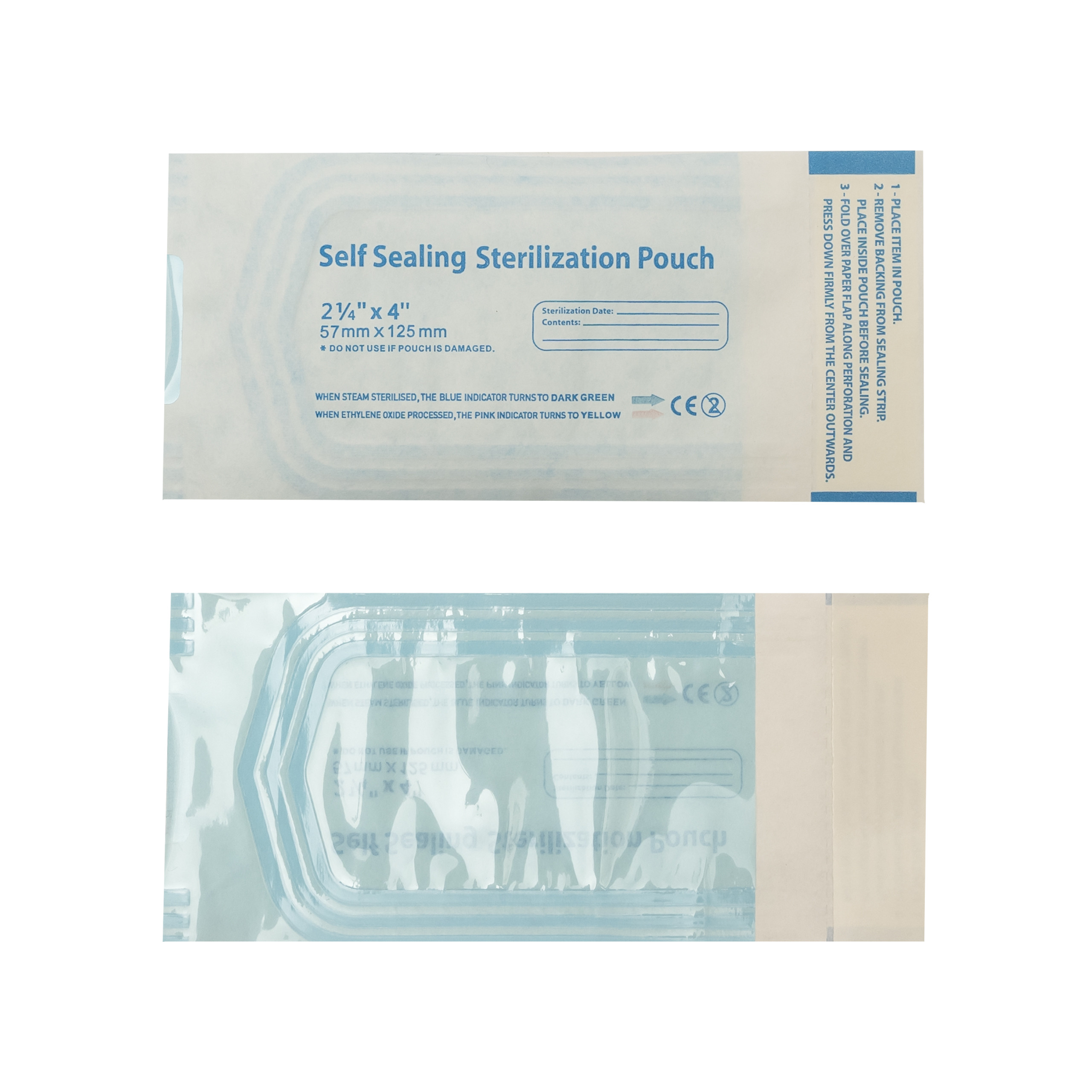 Denmax Self Sealing Sterilization Pouches (57mm X 125mm)