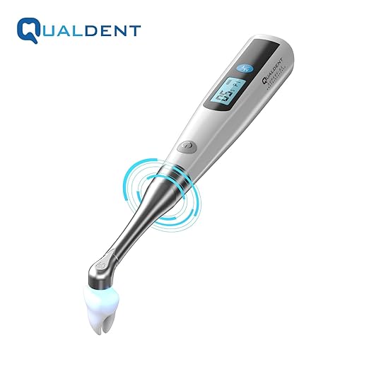Qualdent Q-Cure Light Cure Unit (1 Sec) Cordless High-Powered | Compact LED Curing Light | Ergonomic Design | Fast Curing