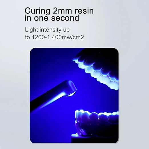 Qualdent Q-Cure Light Cure Unit (1 Sec) Cordless High-Powered | Compact LED Curing Light | Ergonomic Design | Fast Curing