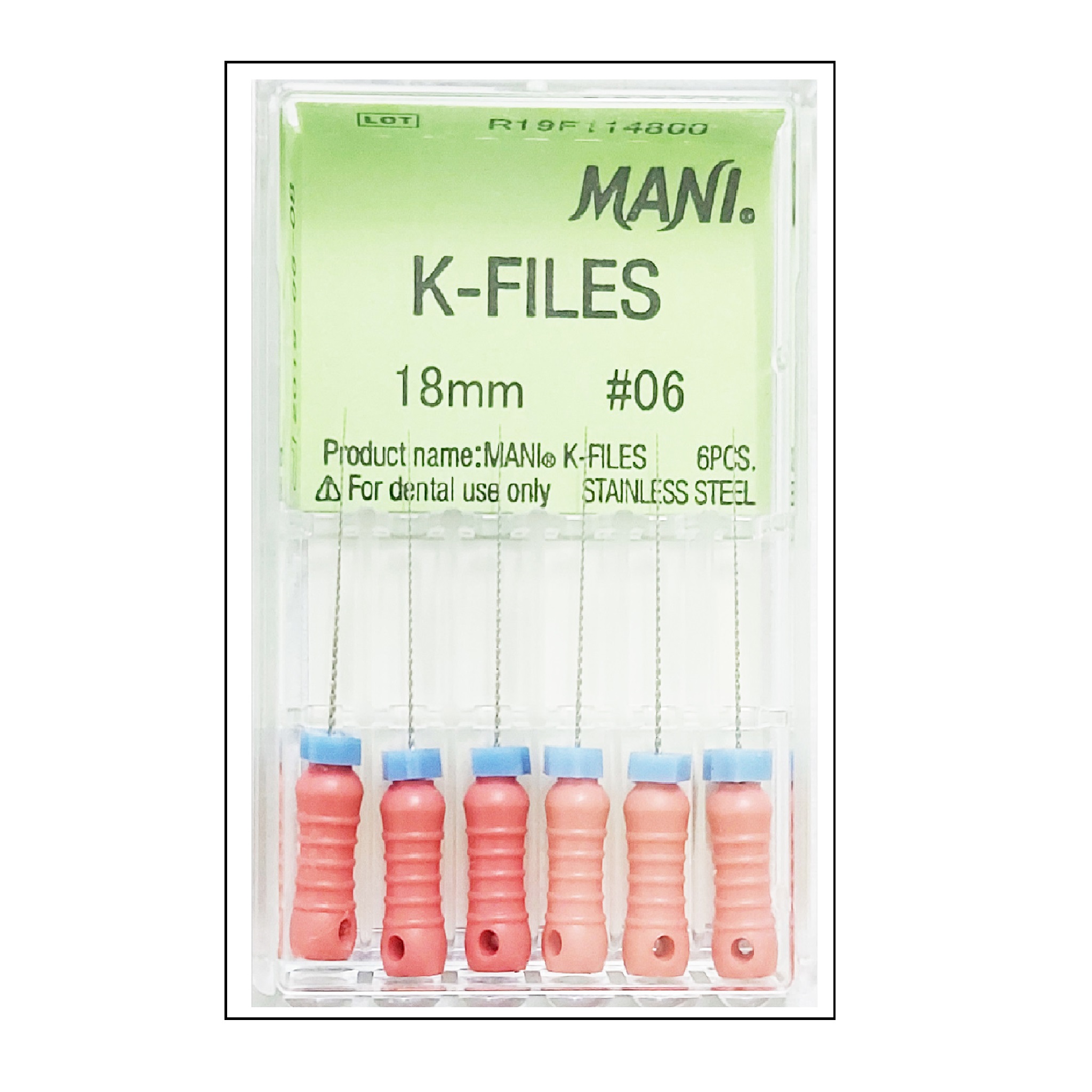 Mani K Files 18mm #15-40 Dental Endo