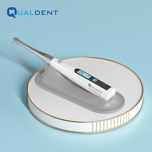 Qualdent Q-Cure Light Cure Unit (1 Sec) Cordless High-Powered | Compact LED Curing Light | Ergonomic Design | Fast Curing