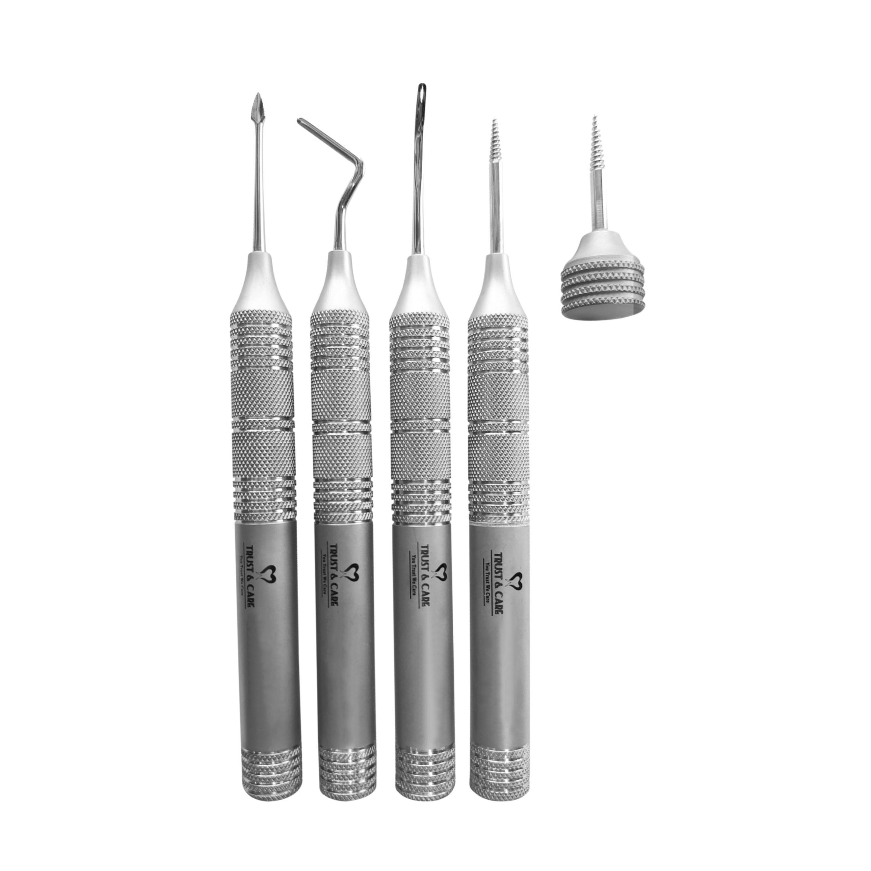 Trust & Care Flexible Periotomes Set Of 5-Pcs With Screw