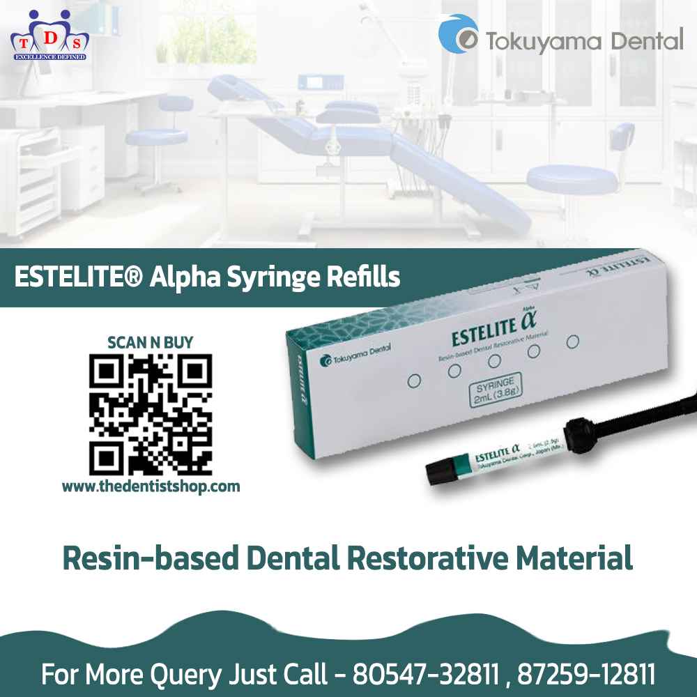 Tokuyama Estelite Alpha Syringe - Refills Resin Based Restorative Material 3.8g A3.5 - 1 Unit