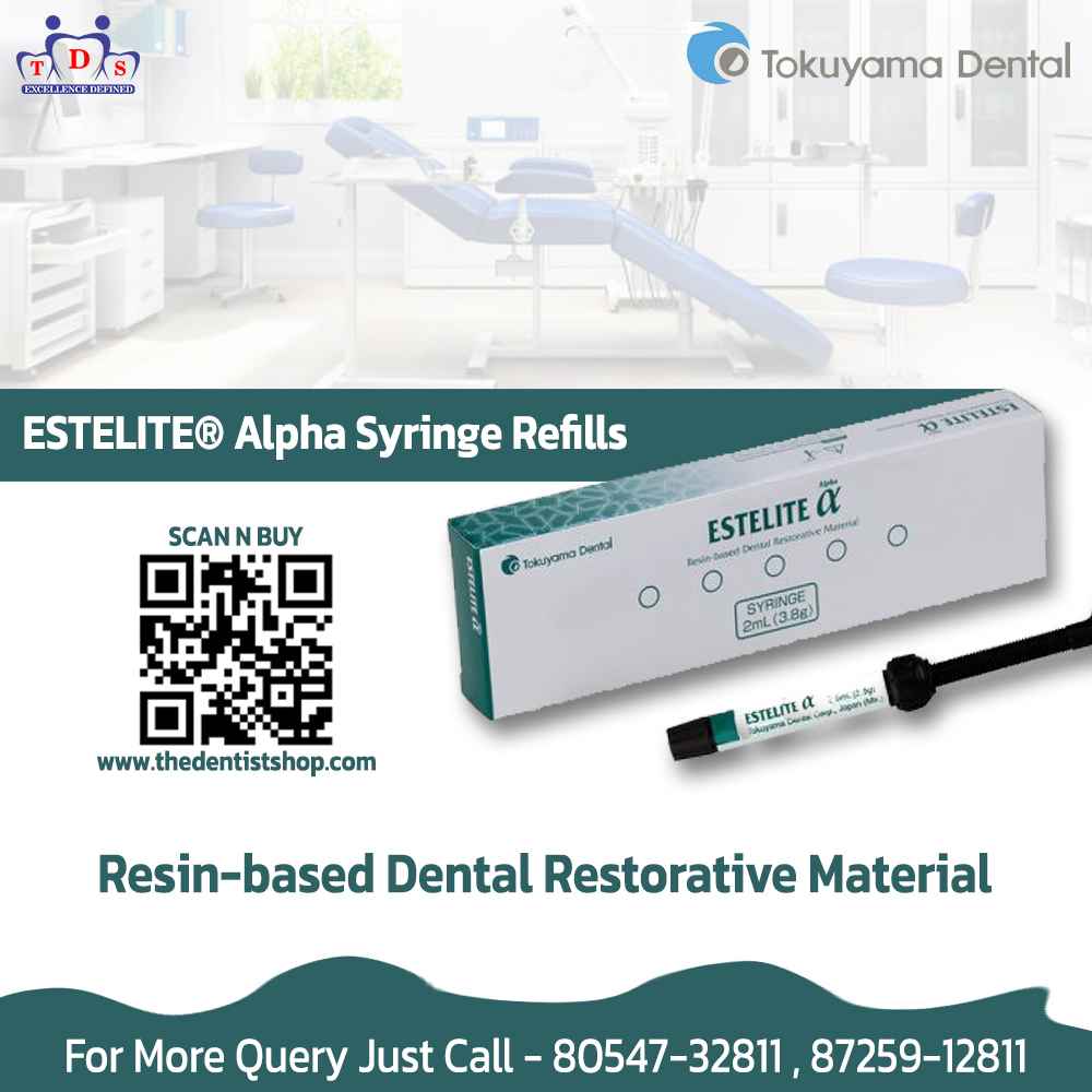 Tokuyama Estelite Alpha Syringe - Refills Resin Based Restorative Material 3.8g A2