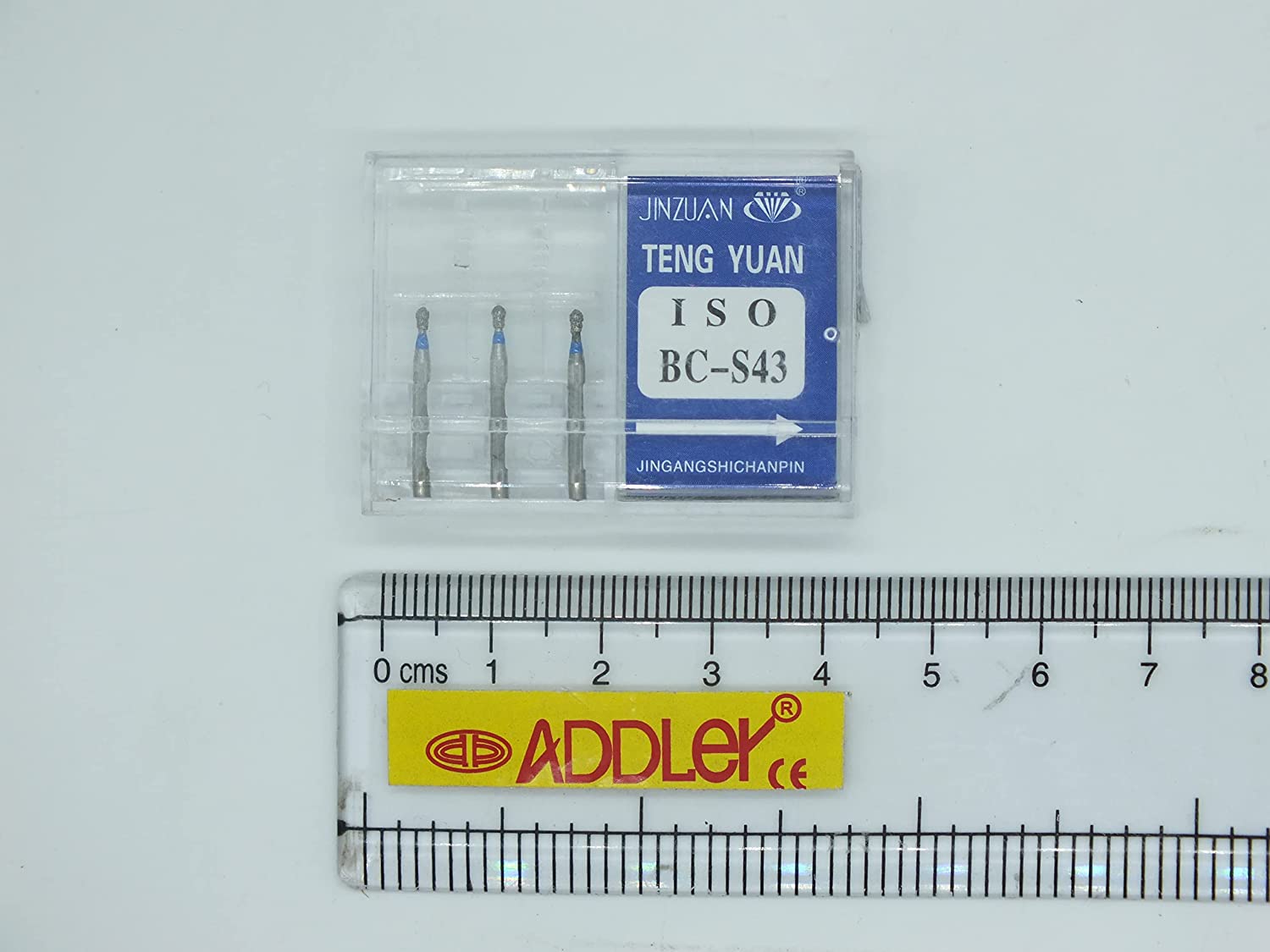 DENTAL FG SWISS DIA DIAMOND COATED BURS BC-S43 & TF-21EF HIGH SPEED 2 PACK OF 6 BURS TOTAL.