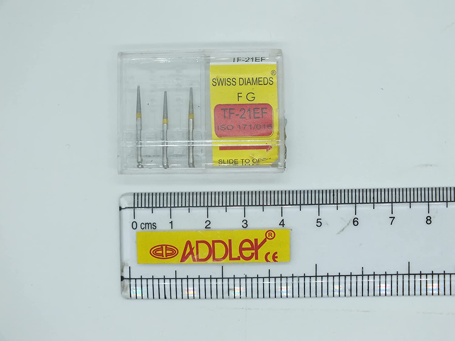 DENTAL FG SWISS DIA DIAMOND COATED BURS BC-S43 & TF-21EF HIGH SPEED 2 PACK OF 6 BURS TOTAL.