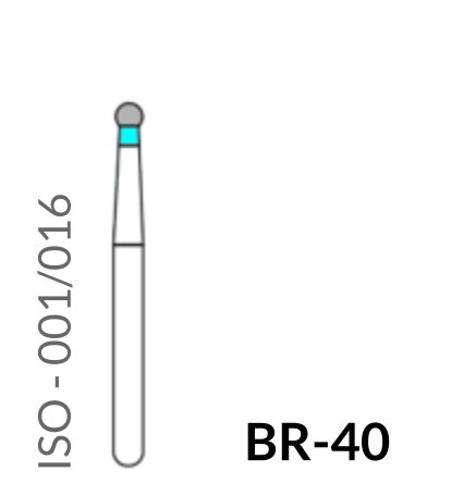 Precident Bur Contra Angle Bur BR 40 (Blue) Bur (5 Pcs)
