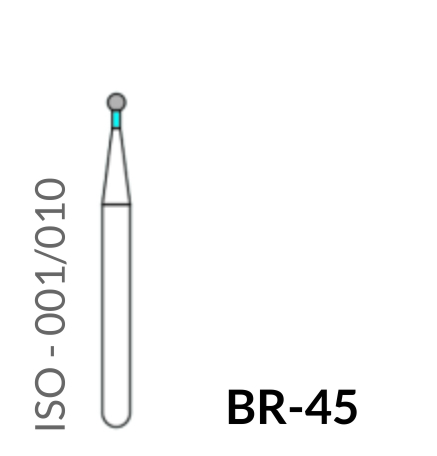 Precident Bur Magic Bur Natural Diamond Bur FG BR 45 Bur (5Pcs)