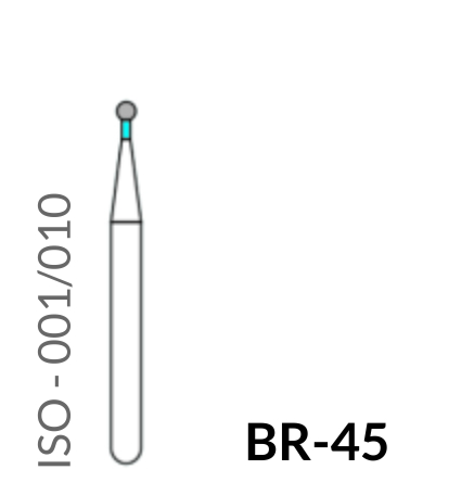 Precident Bur Contra Angle Bur BR 45 (Blue) Bur (5 Pcs)