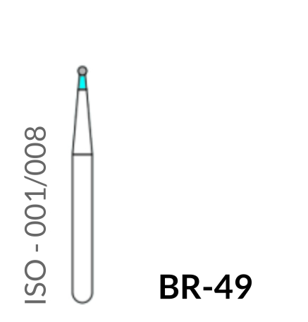 Precident Bur Contra Angle Bur BR 49 (Blue) Bur (5 Pcs)