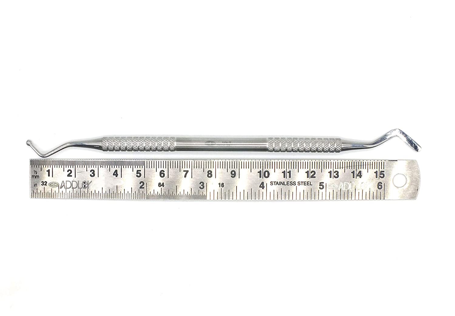ADDLER  Plastic Filling Instrument Flat And Ball Burnisher, Serrated .