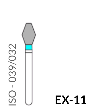 Precident Bur Magic Bur Natural Diamond Bur FG EX 11 Bur (5Pcs)