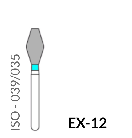 Precident Bur Magic Bur Natural Diamond Bur FG EX 12 Bur (5Pcs)