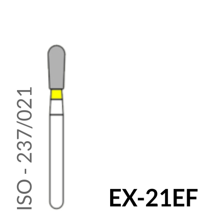 Precident Bur Diamond Bur Extra Fine Bur EX 21EF Bur (5Pcs)