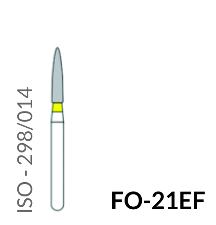 Precident Bur Regular Bur Diamond Bur Extra Fine Bur FO 21EF Bur (5Pcs)