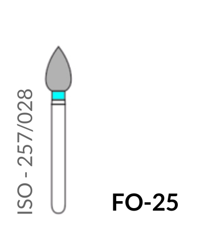 Precident Bur Magic Bur Natural Diamond Bur FG FO 25 Bur (5Pcs)