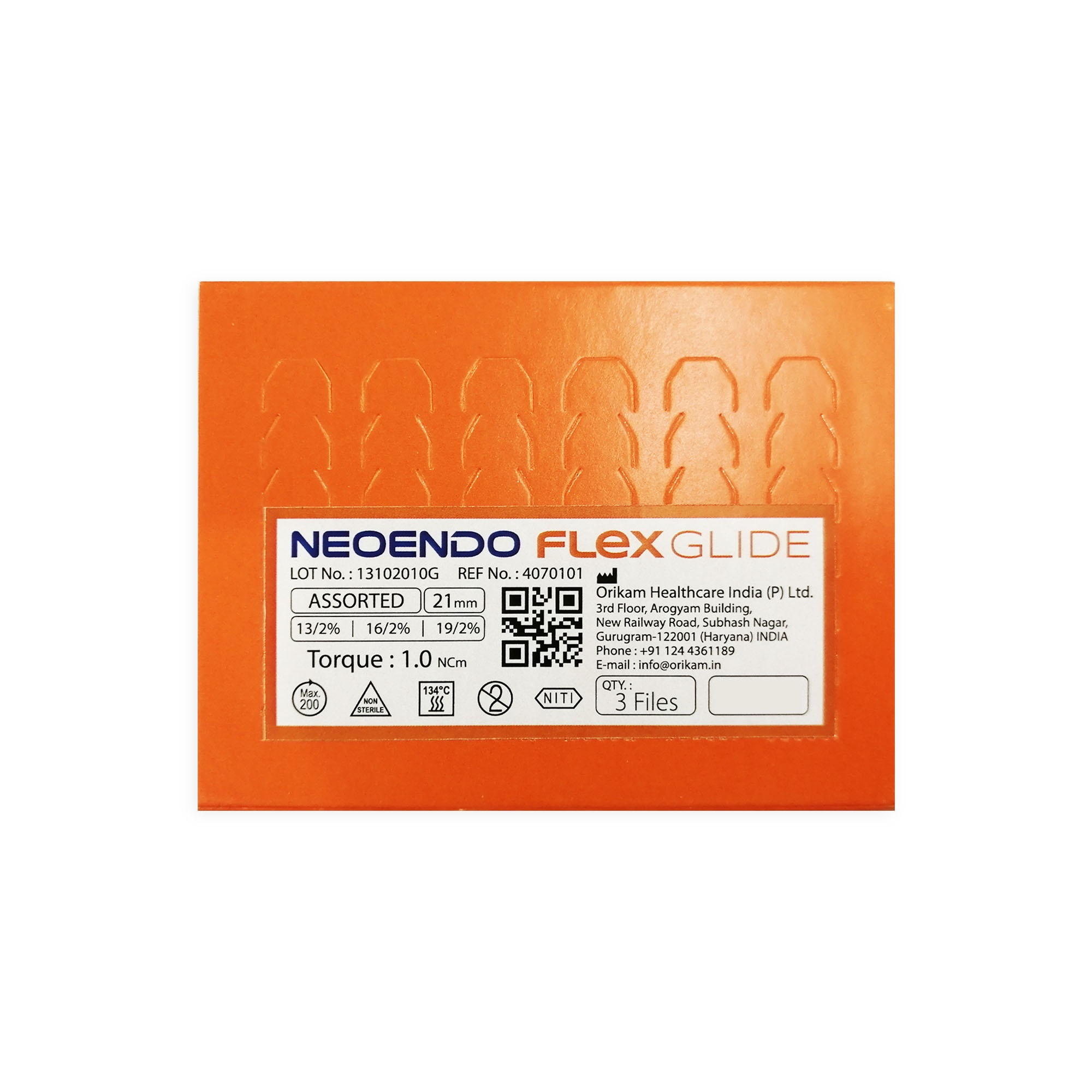 Orikam NeoEndo Flex Glide 21mm Endodontic Rotary Files 16/2
