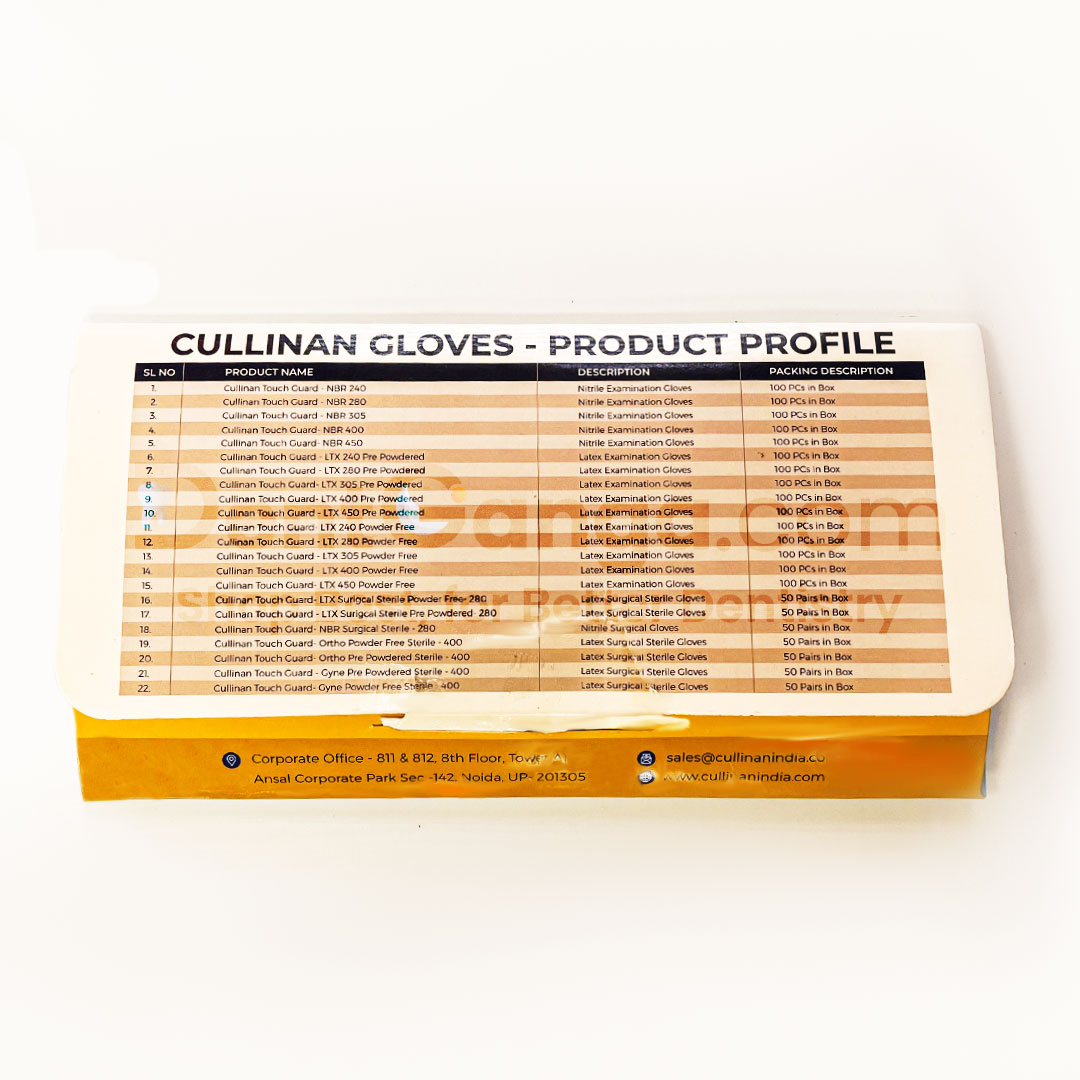 Cullinan Powder Free Nitrile Gloves Medium (100 Pcs.)