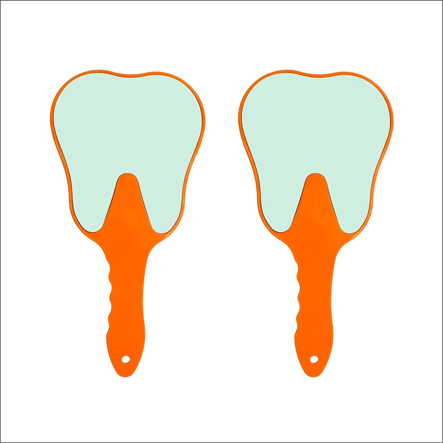 ADDLER 2PCS Cute Handle Dental Mirror Tool