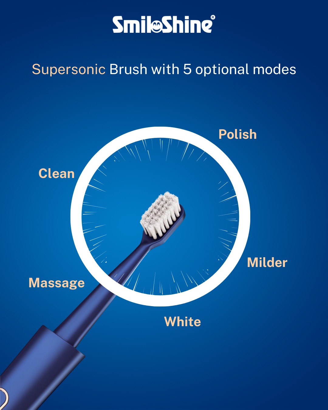 SmiloShine Sonic Power Toothbrush